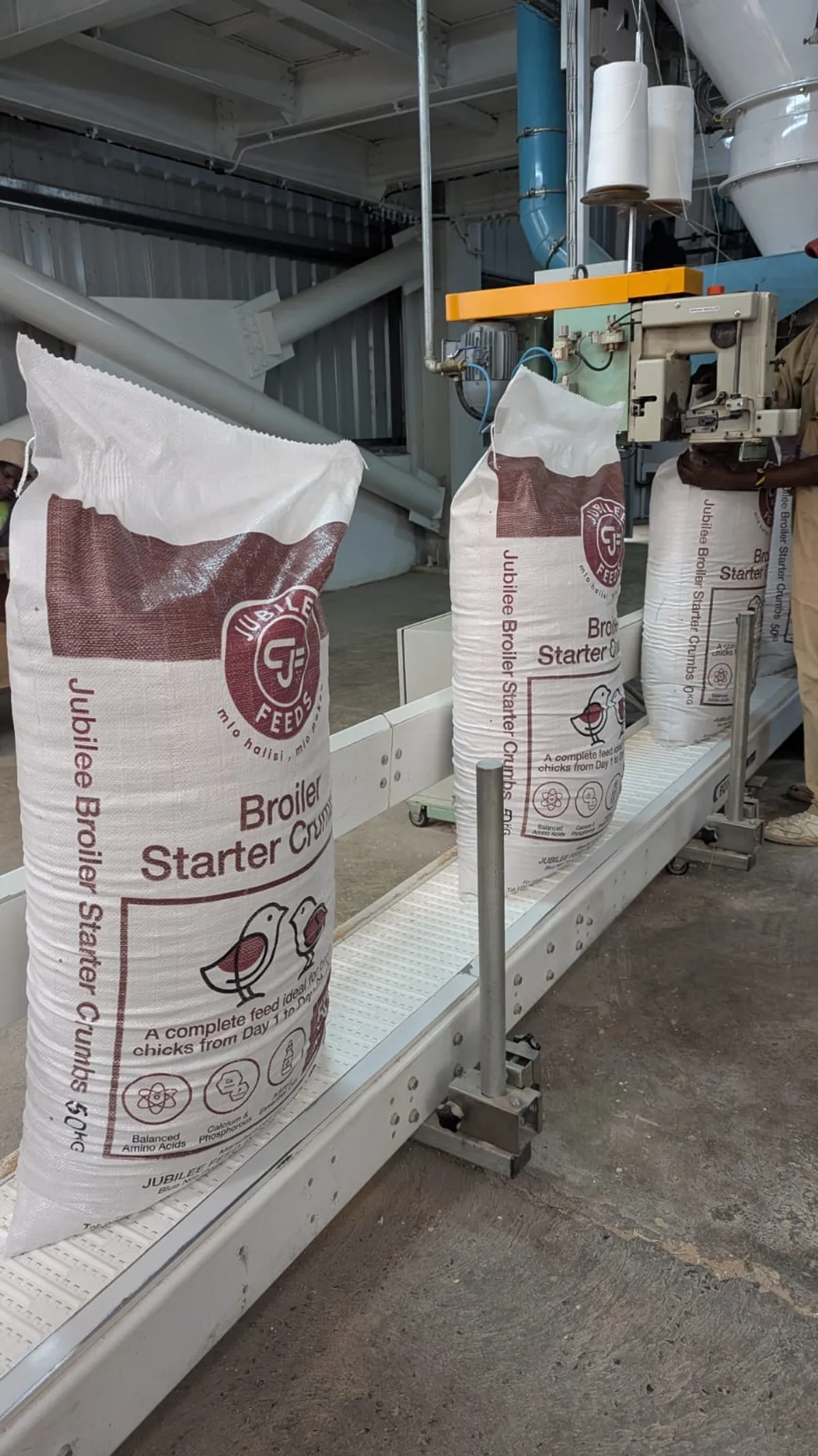 Jubilee Feeds packaging and handling area